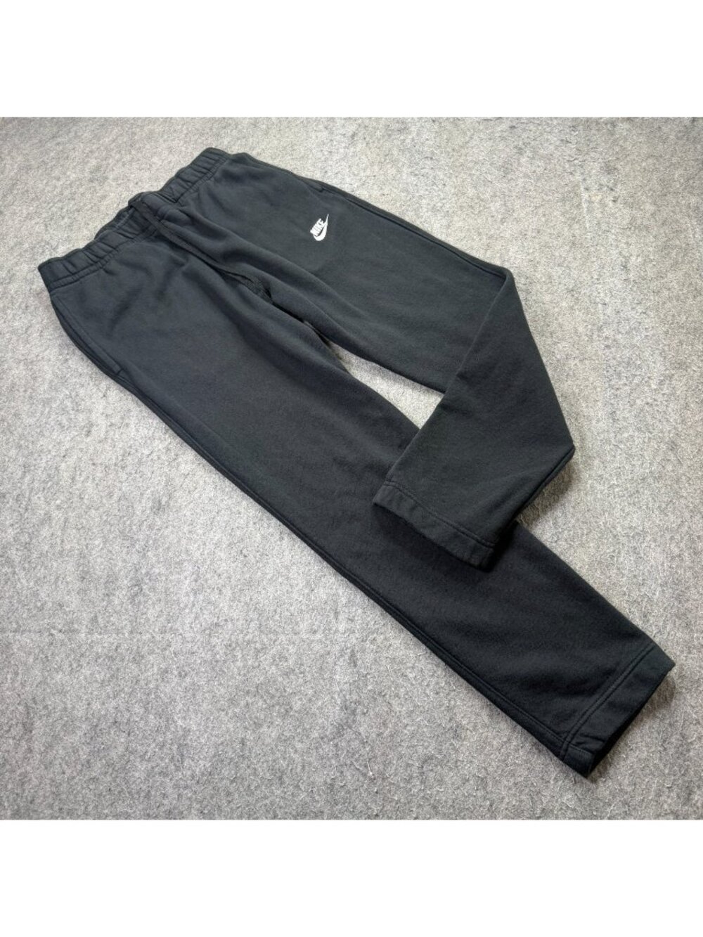 Nike Sportswear Club Fleece Sweatpants Men M Black Pants Open Hem 29" BV2707 b19
